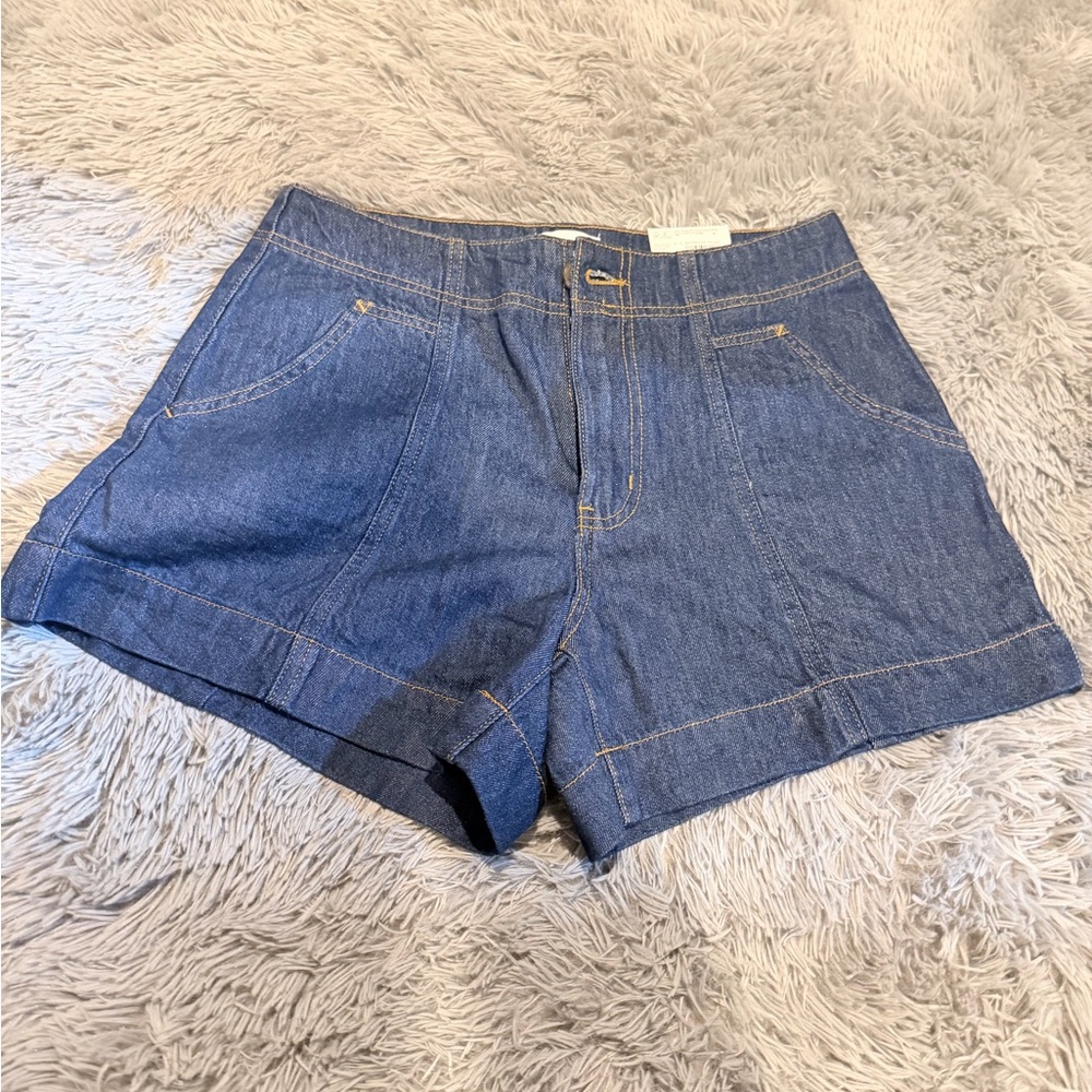 Sonoma Dark Blue Denim Shorts with Cuffed Hem